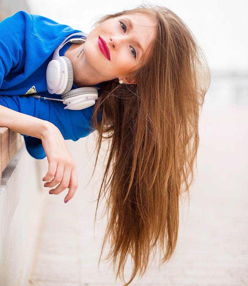 Les cheveux très longs