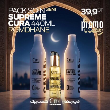 Pack Soin 3en1 Supreme Cura Romdhan - 440 ML