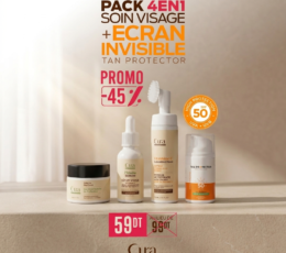 Pack 4EN1 Soin Visage + Ecran Invisible